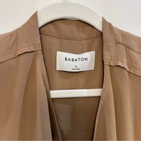 ARITZIA QUINCEY TRENCH in Camel Size small - Picture 9 of 11